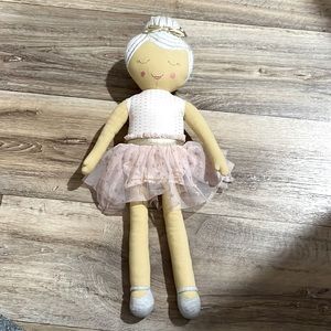 Target Pillowfort Ballerina Soft Plush Doll Pink Tutu 21" Stuffed Throw Pillow